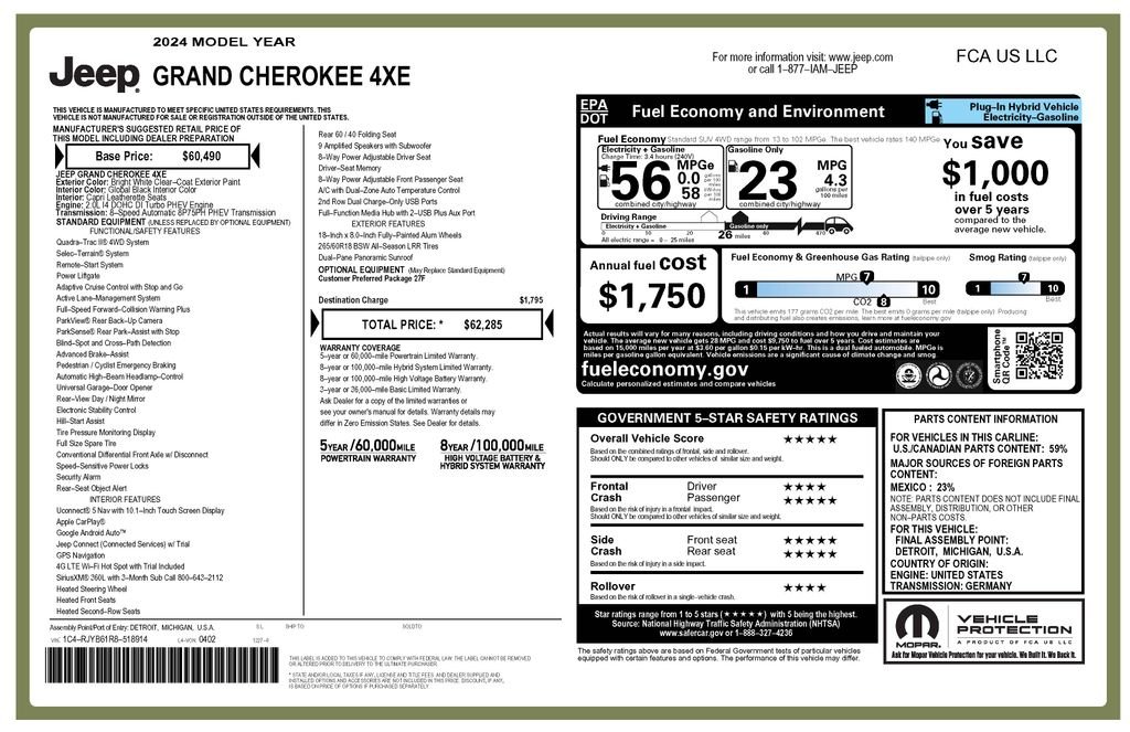 jeep grand cherokee 2024 1C4RJYB61R8518914 image jeep grand cherokee 2024 1C4RJYB61R8518914 image